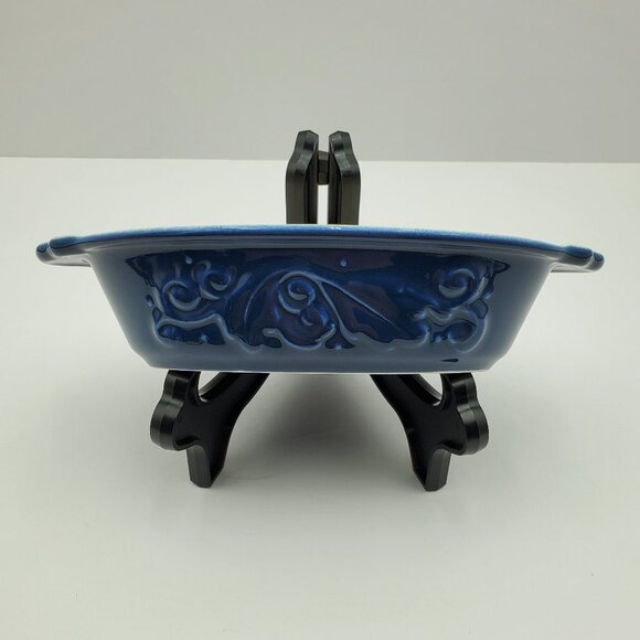 Pfaltzgraff Weir In Your Kitchen Chicory Blue Oval Baker Handled Casserole Dish - Picture 1 of 6